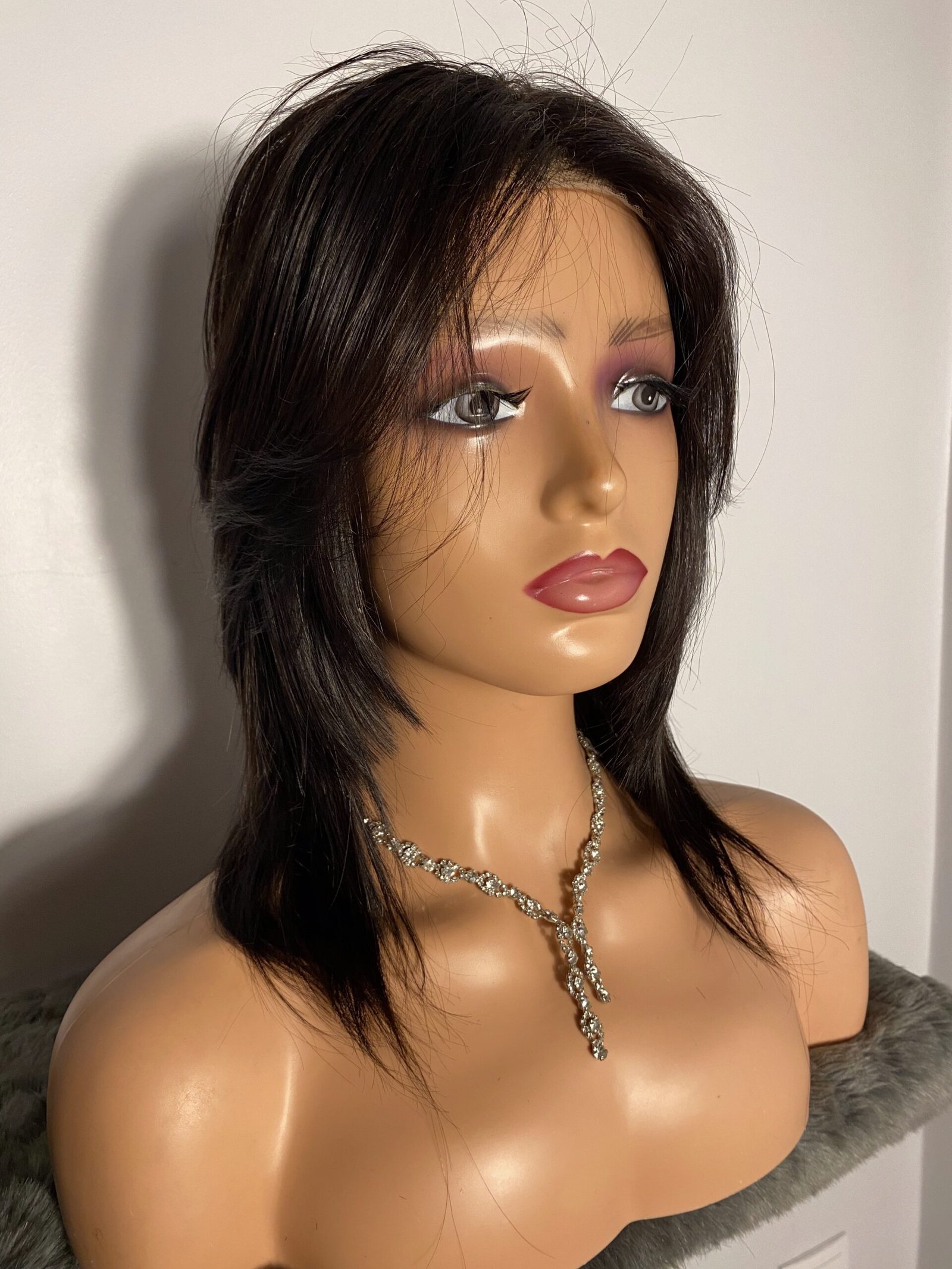 شعر طبيعي روسي GLUELESS  شاتان فونسي  silicone طول 16 انش كثافة 250 دونتال 5*5 coupe effilées