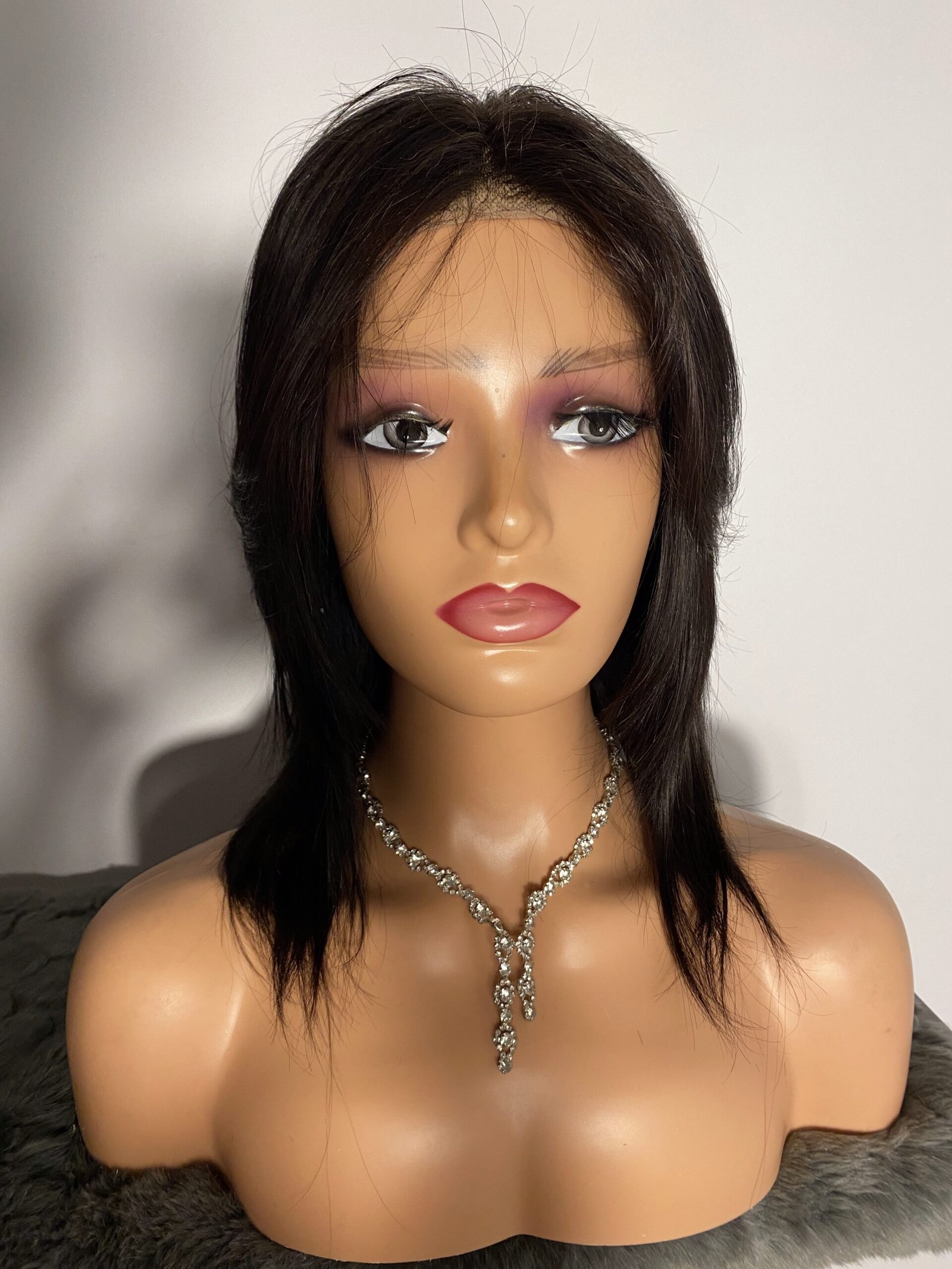 شعر طبيعي روسي GLUELESS  شاتان فونسي  silicone طول 16 انش كثافة 250 دونتال 5*5 coupe effilées