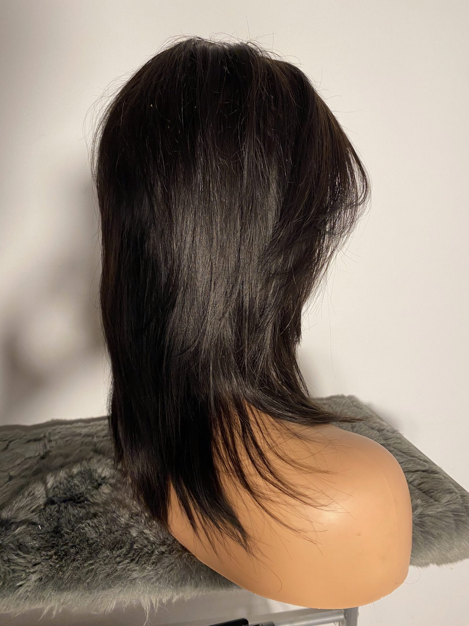 شعر طبيعي روسي GLUELESS  شاتان فونسي  silicone طول 16 انش كثافة 250 دونتال 5*5 coupe effilées