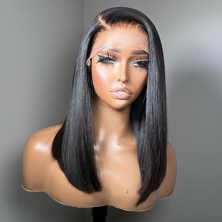 شعر بشري اوروبي فيرجن  طول 16 انش كثافة 200 دونتال6*13 اللون نوار طبيعي