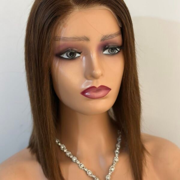 img_0468-3 شعر بشري اوروبي فيرجن سيليكون طول 12 انش كثافة 200 دونتال 4*4 اللون مارون كلار