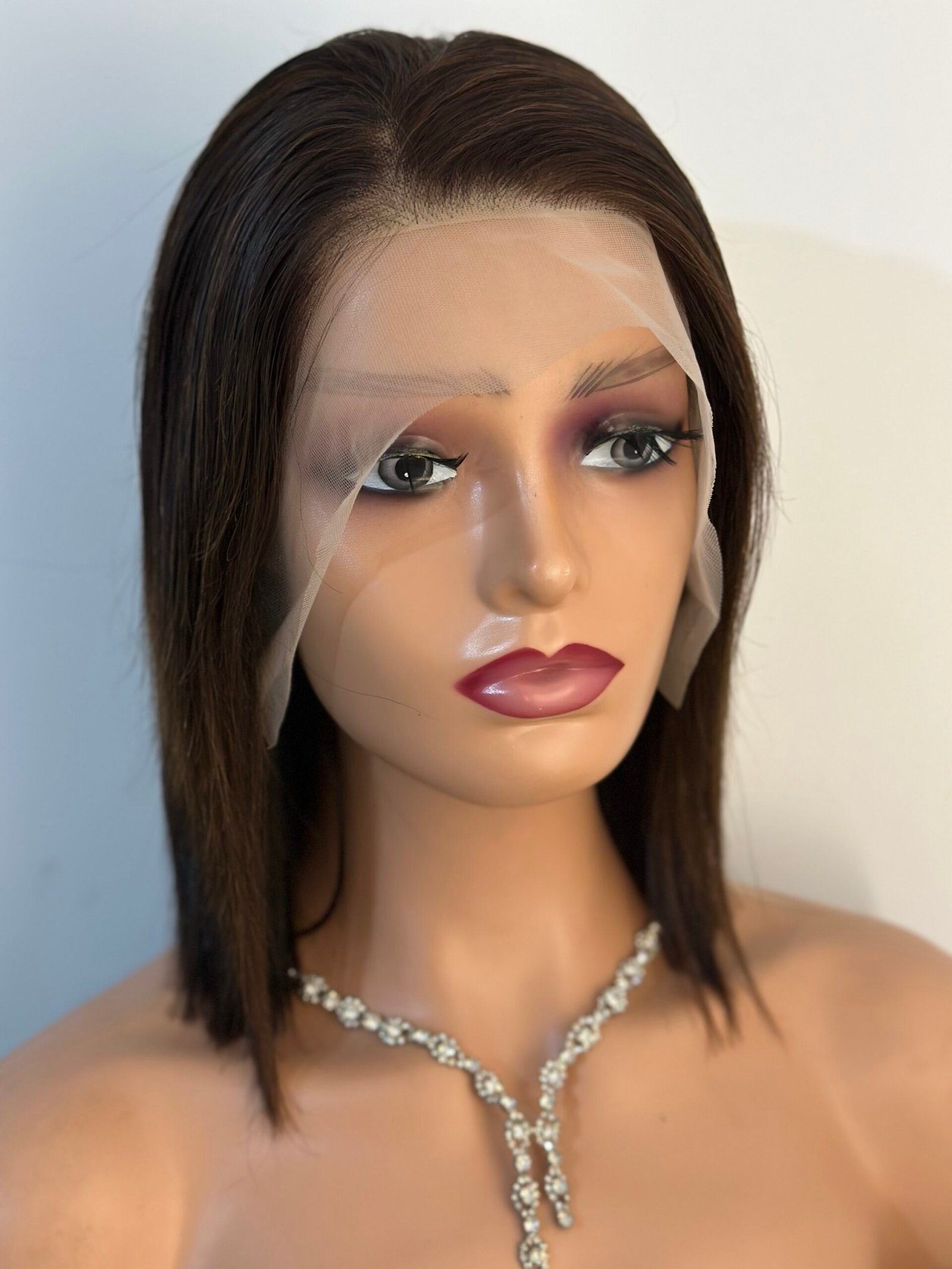 شعربشري اوروبي فيرجن    شاتان فونسي طول 12 انش كثافة 250 دونتال 4*13