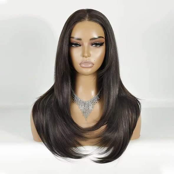 بيريك بيوفيبر طول 24 انش  لون شاتان يتفرق لاطلاله جد طبيعيه