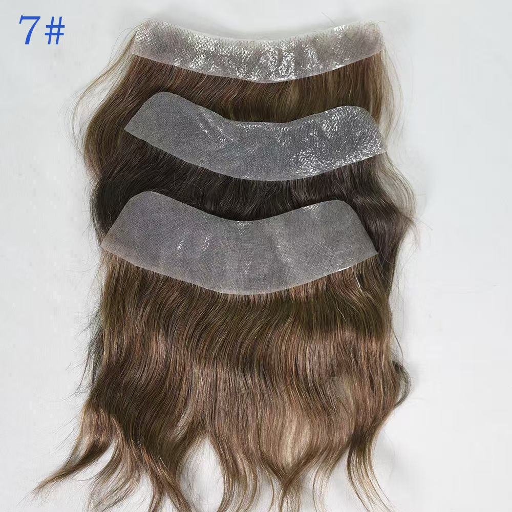 مكمل شعر طبيعي روسي قياس 2*16 سم في اللون شاتن كلار و شاتان فونسي