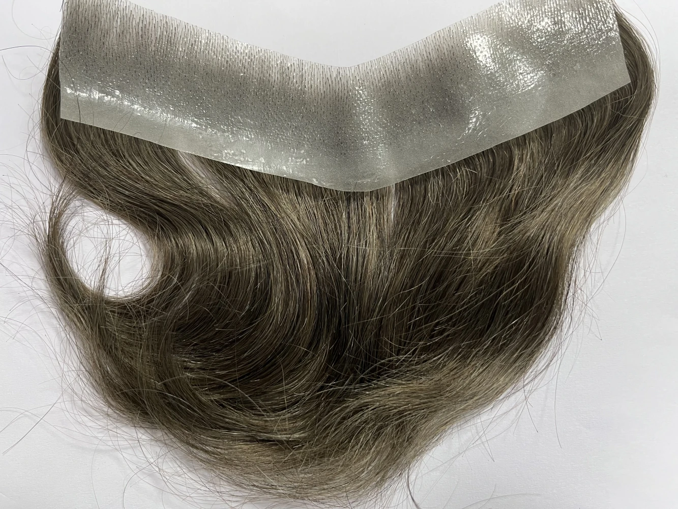 مكمل شعر طبيعي روسي قياس 2*16 سم في اللون شاتن كلار و شاتان فونسي