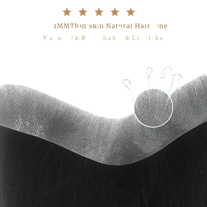 مكمل شعر طبيعي روسي قياس 2*16 سم في اللون شاتن كلار و شاتان فونسي